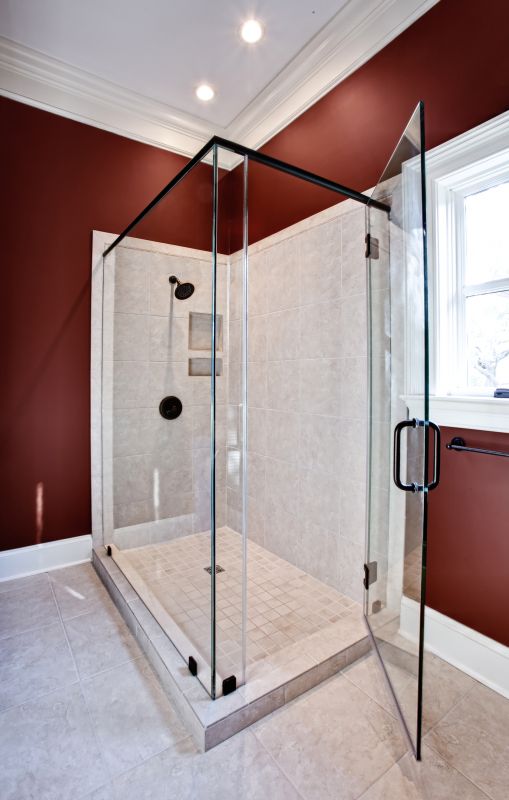 Luxury Shower with Frameless Glass