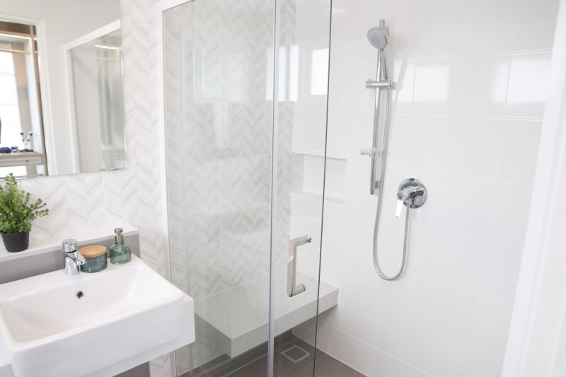 Compact Shower with Modern Fixtures